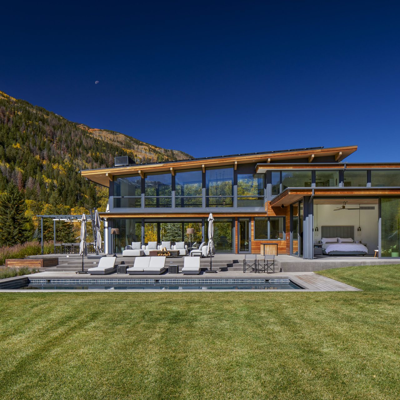 Custom pool and aluminum pergola projects in Aspen, Colorado